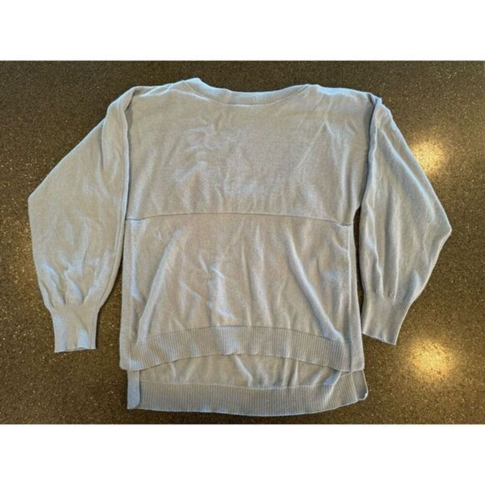 Vince. Womens Wool Cashmere Blend Light Blue Sweater Size Large